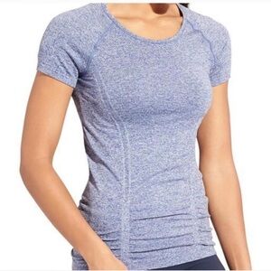 Athleta Light Blue Short Sleeve Top